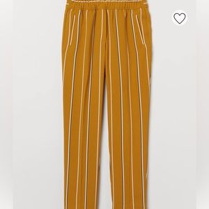 Tapered mustard yellow pants